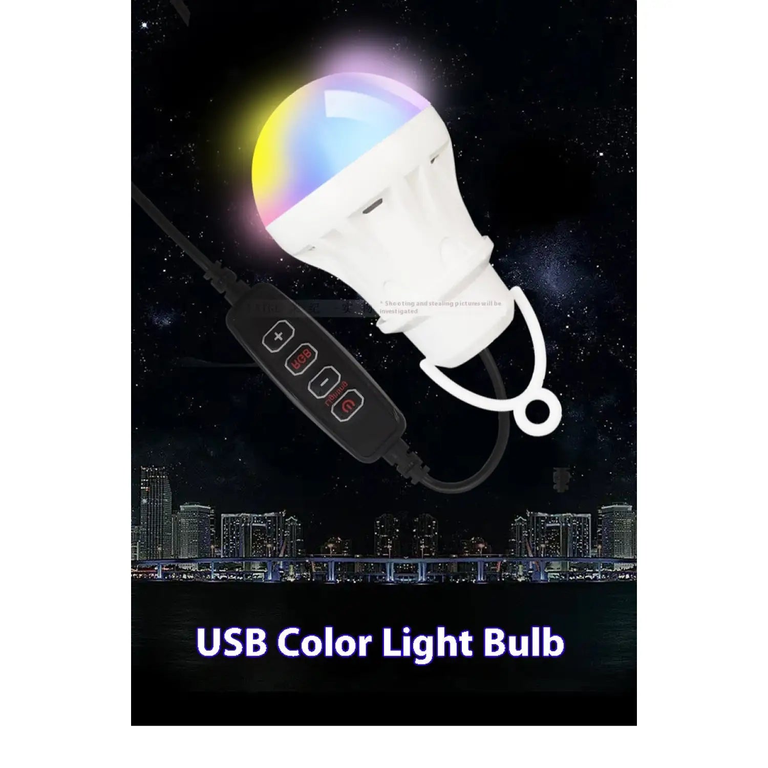 RGB Magic Color 5V Mobile Power Bulb Low Voltage Led - USB Magic Light Bulb - 12V Hanging Light