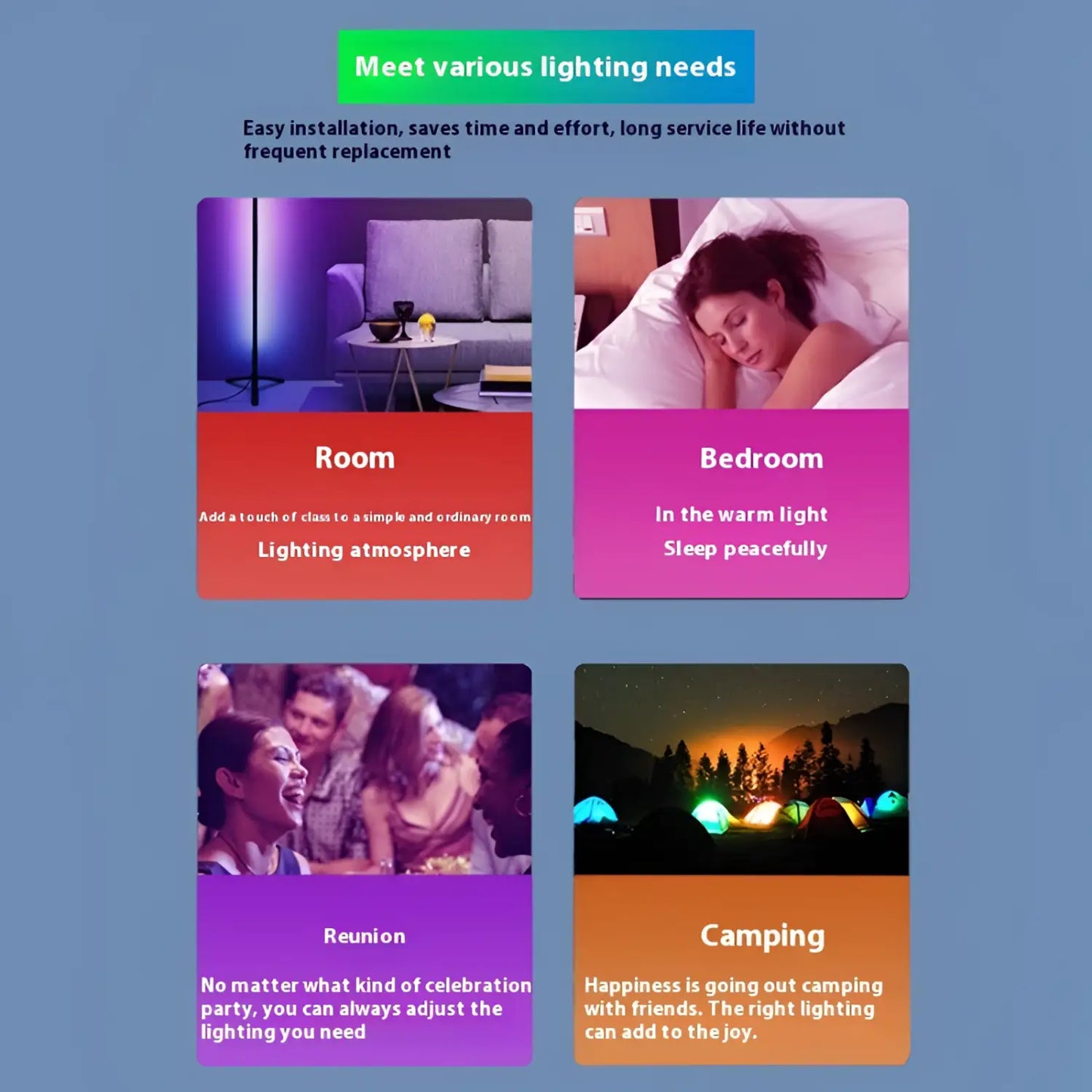 RGB Magic Color 5V Mobile Power Bulb Low Voltage Led - USB Magic Light Bulb - 12V Hanging Light