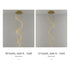 Stylish & Long Chandelier for Staircase with Compound Ring Design - Hanging Light