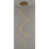 Stylish & Long Chandelier for Staircase with Compound Ring Design - Gold / 32heads / Trichromatic light - Hanging Light