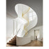 Stylish & Long Chandelier for Staircase with Compound Ring Design - Hanging Light