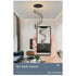 Stylish & Long Chandelier for Staircase with Compound Ring Design - Hanging Light