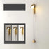 Stylish Wall Lamp for Bedroom with LED Rotating Design - Gold / Neutral light - Wall Mount Fixture