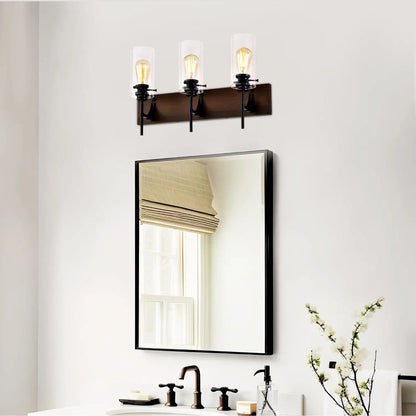 Stylish Wall Light Living Room with Elegant Black and Wood Finish - Matte Black - 12V Hanging Light