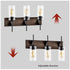 Stylish Wall Light Living Room with Elegant Black and Wood Finish - Matte Black - 12V Hanging Light