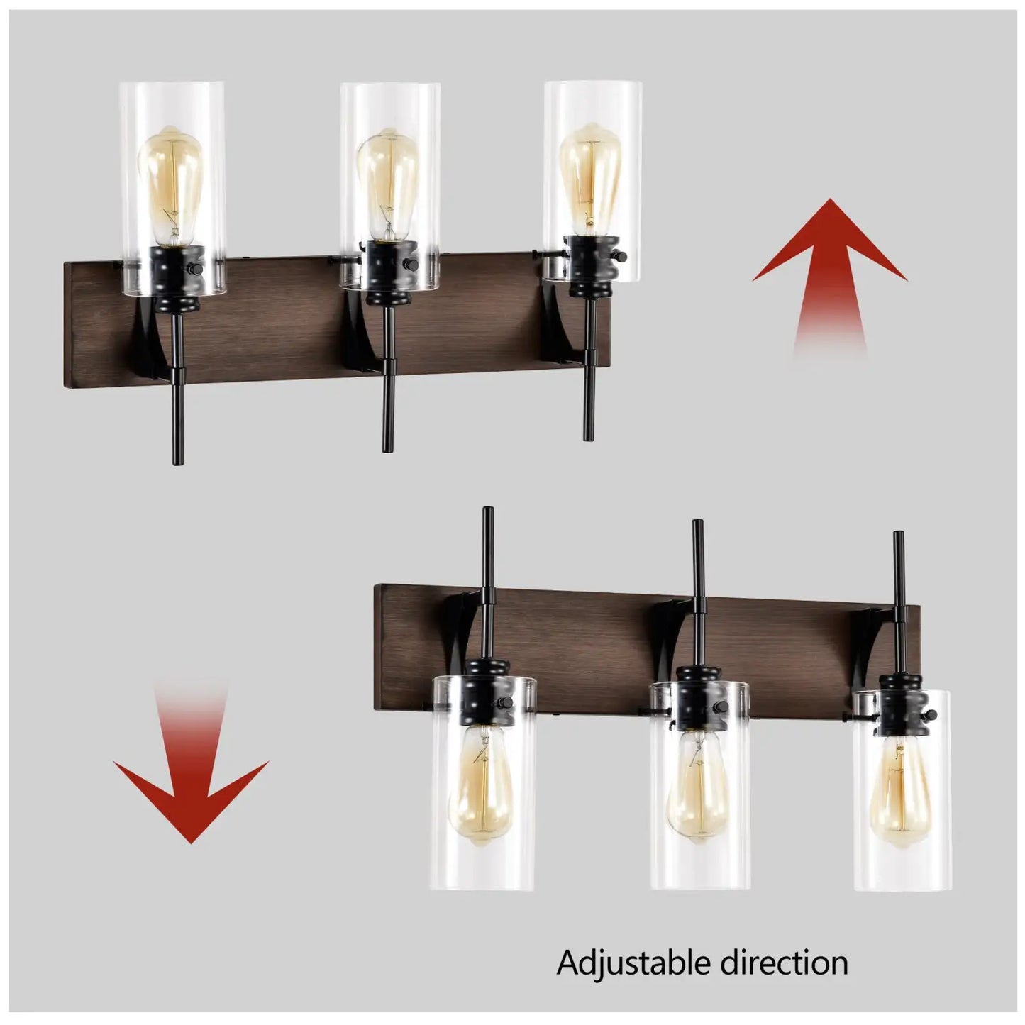 Stylish Wall Light Living Room with Elegant Black and Wood Finish - Matte Black - 12V Hanging Light
