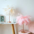 Remote Control Feather Table Lamp USB Battery Power - 12V Hanging Light