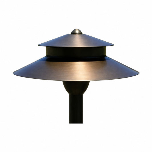 Tiered Mushroom Style Path Light Top - Path Light Fixture