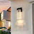 Transparent Crystal Wall Lights Fixtures with LED & Waterproof - Black - Wall Mount Fixture