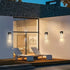 Transparent Crystal Wall Lights Fixtures with LED & Waterproof - Black - Wall Mount Fixture