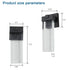 Transparent Crystal Wall Lights Fixtures with LED & Waterproof - Black - Wall Mount Fixture