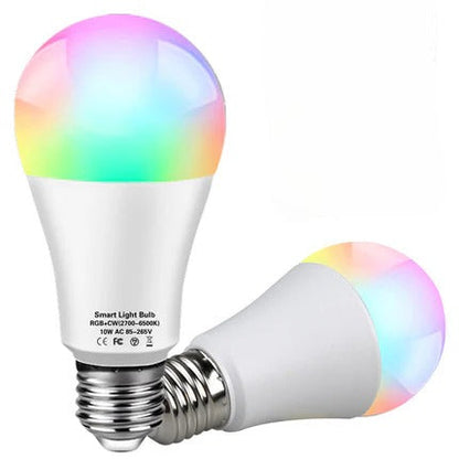 Tuya LED Color RGB Bulb WiFi Bulb Light - E27 10W - 12V Hanging Light