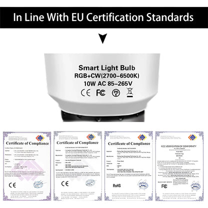 Tuya LED Color RGB Bulb WiFi Bulb Light - 12V Hanging Light