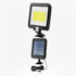 Solar Powered Wall Lights Outdoor 100 LED Beads Motion Sensor Lamp IP65 Waterproof Dusk To Dawn Sensor Light - Black