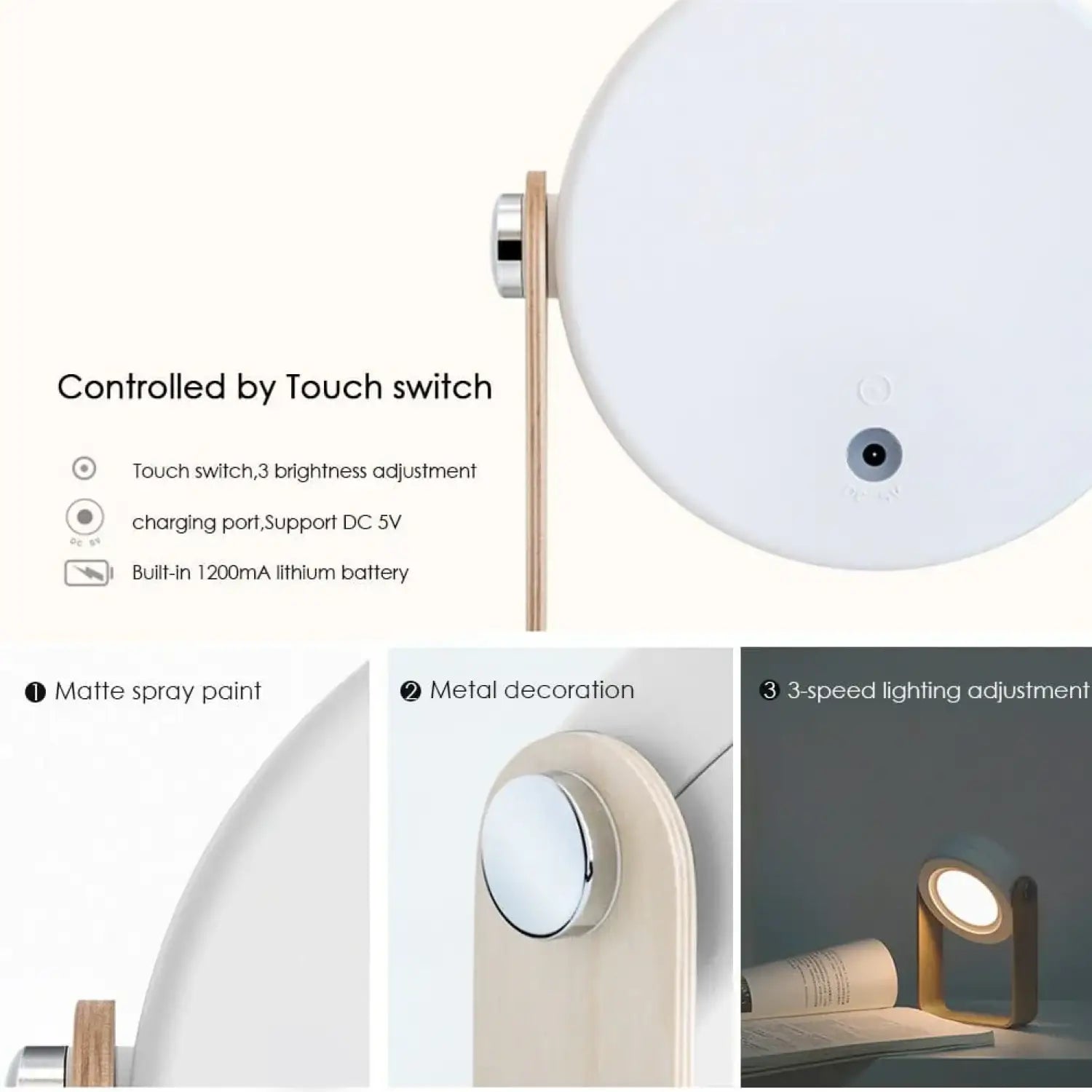 USB Rechargeable & Portable Lamp with Foldable LED Light Feature - portable lights