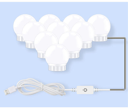 USB Touch Switch LED Mirror Light Bulb 12V Hanging Light