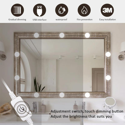 USB Touch Switch LED Mirror Light Bulb 12V Hanging Light