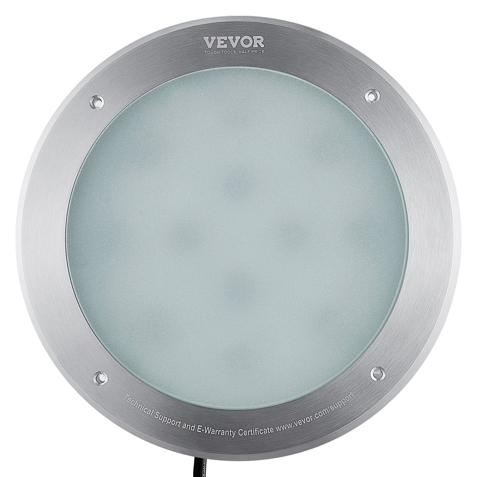 VEVOR 12V LED Pool Light 10 Inch 40W RGBW Color Changing Inground Swimming Pool Spa Light Underwater With 50 FT Cord