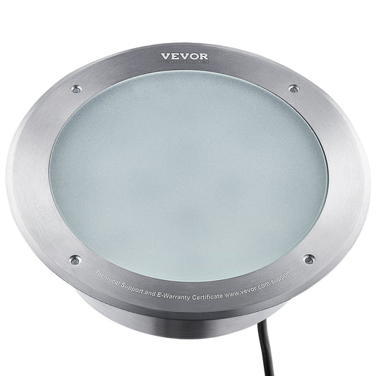 VEVOR 12V LED Pool Light 10 Inch 40W RGBW Color Changing Inground Swimming Pool Spa Light Underwater With 50 FT Cord