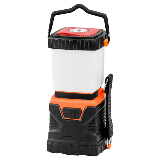 VEVOR LED Camping Lantern Battery Powered All-in-one For Exceptional Experience - Black - 12V Hanging Light