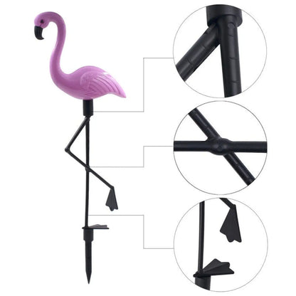 Vibrant Flamingo Solar Lawn Lamps: Waterproof for Outdoor Garden & Path Lights - Pink / 3 PCS - 1 Set - Solar Lights