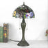 Vintage Grape Tiffany Glass Tabletop Lamp - No Bulb - Table Lamp