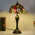 Vintage Grape Tiffany Glass Tabletop Lamp - No Bulb - Table Lamp
