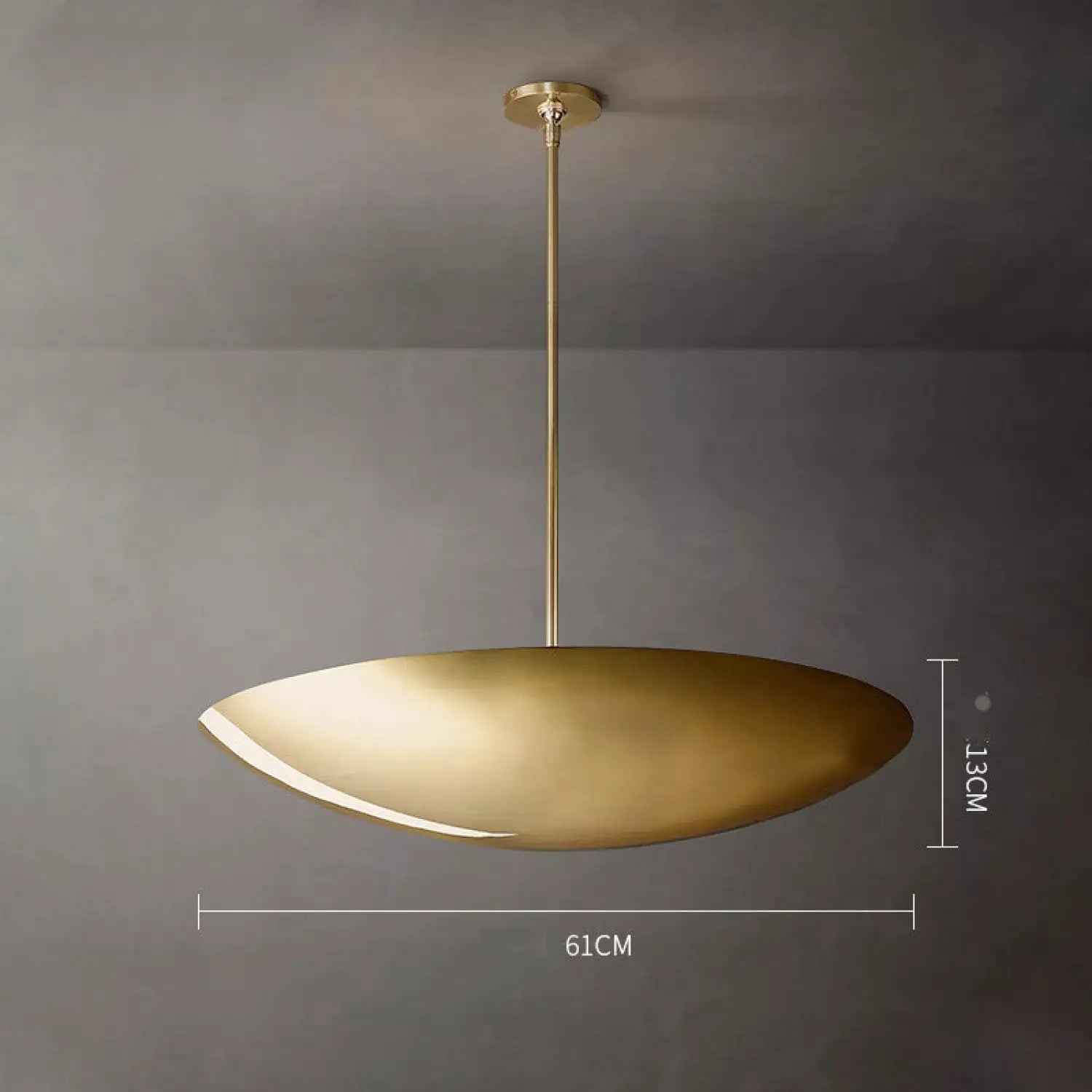 Vintage Hanging Lights for Living Room with Copper Finish - Hanging Light