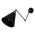 Vintage-Inspired Folding Wall Mounted Light Fixture Design - Black - 12V Hanging Light