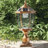 Vintage Lantern Solar Outdoor LED Light with Elegant Glass Design