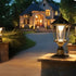 Vintage Lantern Solar Outdoor LED Light with Elegant Glass Design