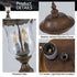 Vintage Outdoor Lights - Waterproof Garden Patio & Walkway Lamp - Brown - Light Fixture