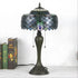 Vintage Tiffany Lamp Shades in Peacock Glasswork - No Bulb - Table Lamp