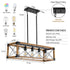 Vintage Wood Pendant Light – 5 Light Hanging Fixture - Wood - Light Fixture