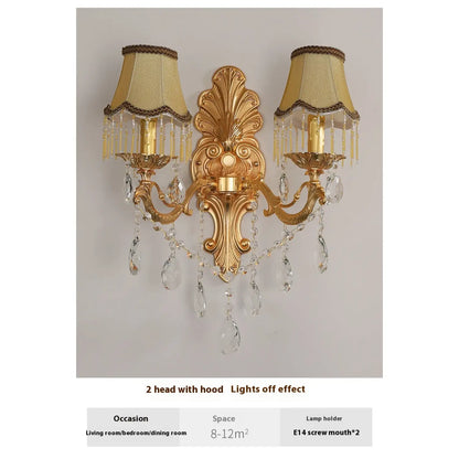 Wall Chandelier with Vintage Design for Elegant and Cozy Ambiance - 12V Hanging Light