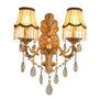 Wall Chandelier with Vintage Design for Elegant and Cozy Ambiance - With Cover / Double Head - 12V Hanging Light