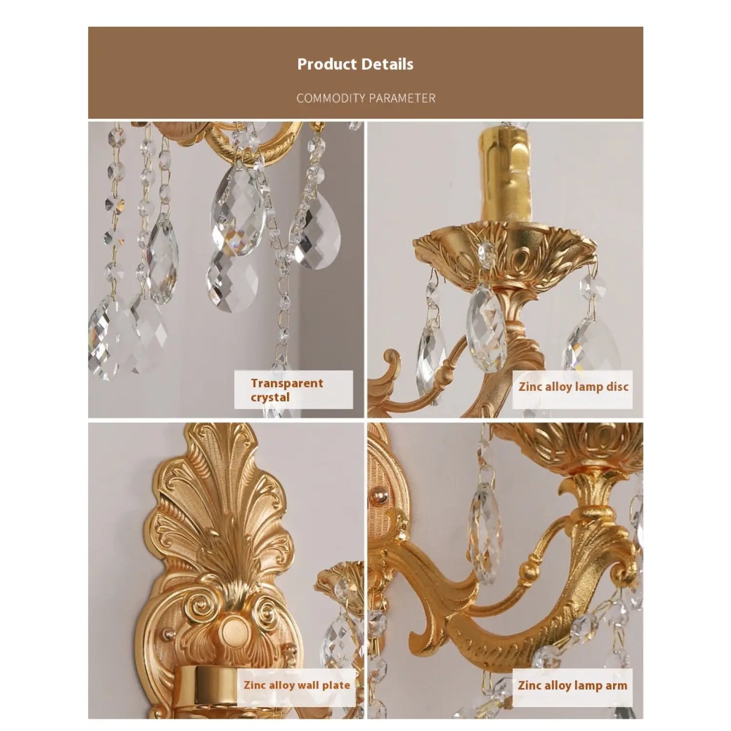 Wall Chandelier with Vintage Design for Elegant and Cozy Ambiance - 12V Hanging Light