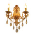 Wall Chandelier with Vintage Design for Elegant and Cozy Ambiance - Without Cover / Double Head - 12V Hanging Light
