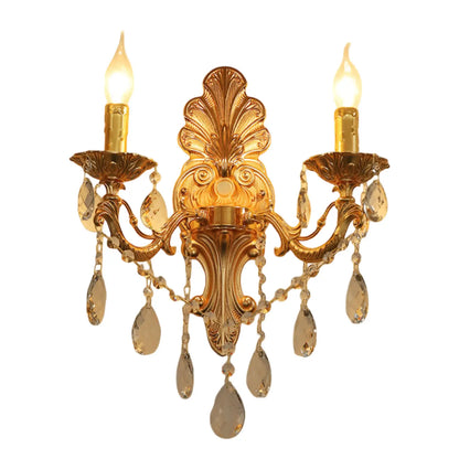 Wall Chandelier with Vintage Design for Elegant and Cozy Ambiance - Without Cover / Double Head - 12V Hanging Light