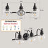 3 Lights Bathroom Vanity Fixture 22 Inch Bathroom Fixture Bathroom Lamp Above Mirror With Clear Glass Cover For Living