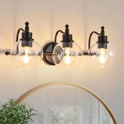 3 Lights Bathroom Vanity Fixture 22 Inch Bathroom Fixture Bathroom Lamp Above Mirror With Clear Glass Cover For Living