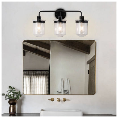 Wall Lights in Modern Black Finish with Glass Shade and E26 Base Black 12V Hanging Light