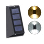 Wall-Mounted Solar Light for Outside Garden & Courtyard with Waterproof - White light Xyellow light - Solar Light
