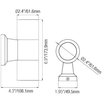 Wall Sconce Exterior - Die Cast Brass Light with Antique Bronze Finish - Wall Lights