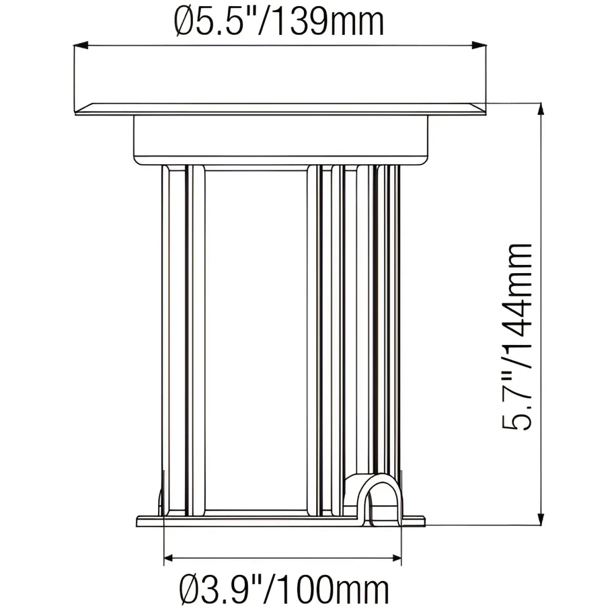 Well Lights with Flat MR16 and Durable PVC-Brass Housing - Well Light