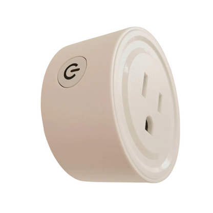 WiFi Round Smart Plug - White - Dimmer Switch