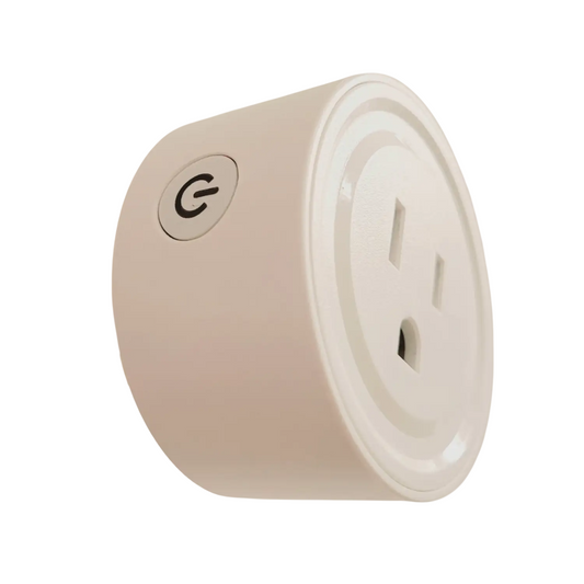 WiFi Round Smart Plug - White - Dimmer Switch