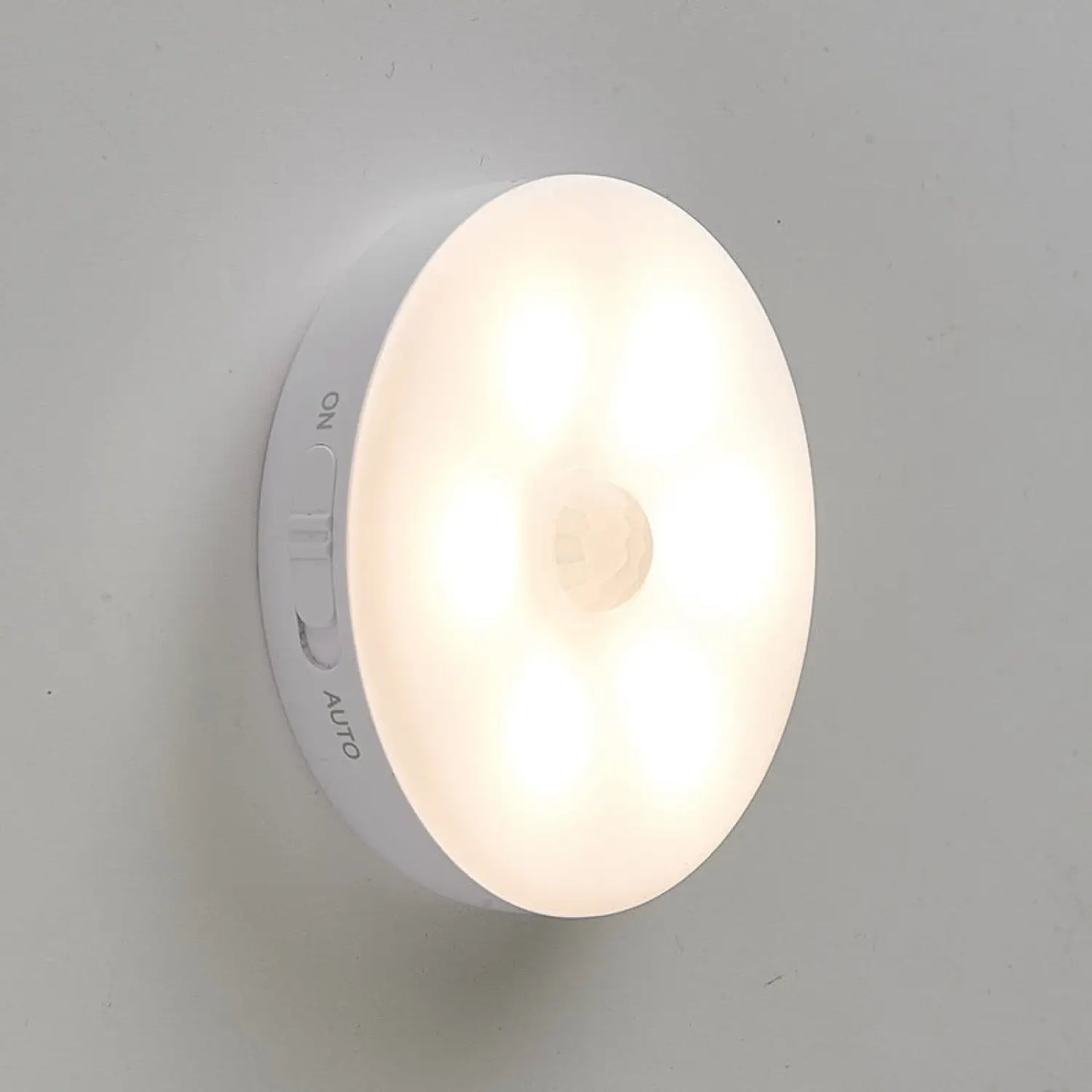 Wireless Motion Sensor Light for Hallway Cabinet & Home - Induction charging/warm light/USB/3 gear switch / 1PCS - 12V