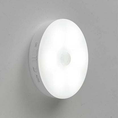 Wireless Motion Sensor Light for Hallway Cabinet & Home - Induction charging/white light/USB/3 gear switch / 1PCS - 12V