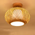 Wood Ceiling Lamp with Unique Design for Modern Home Lighting - Yellow / 30X18CM - 12V Hanging Light